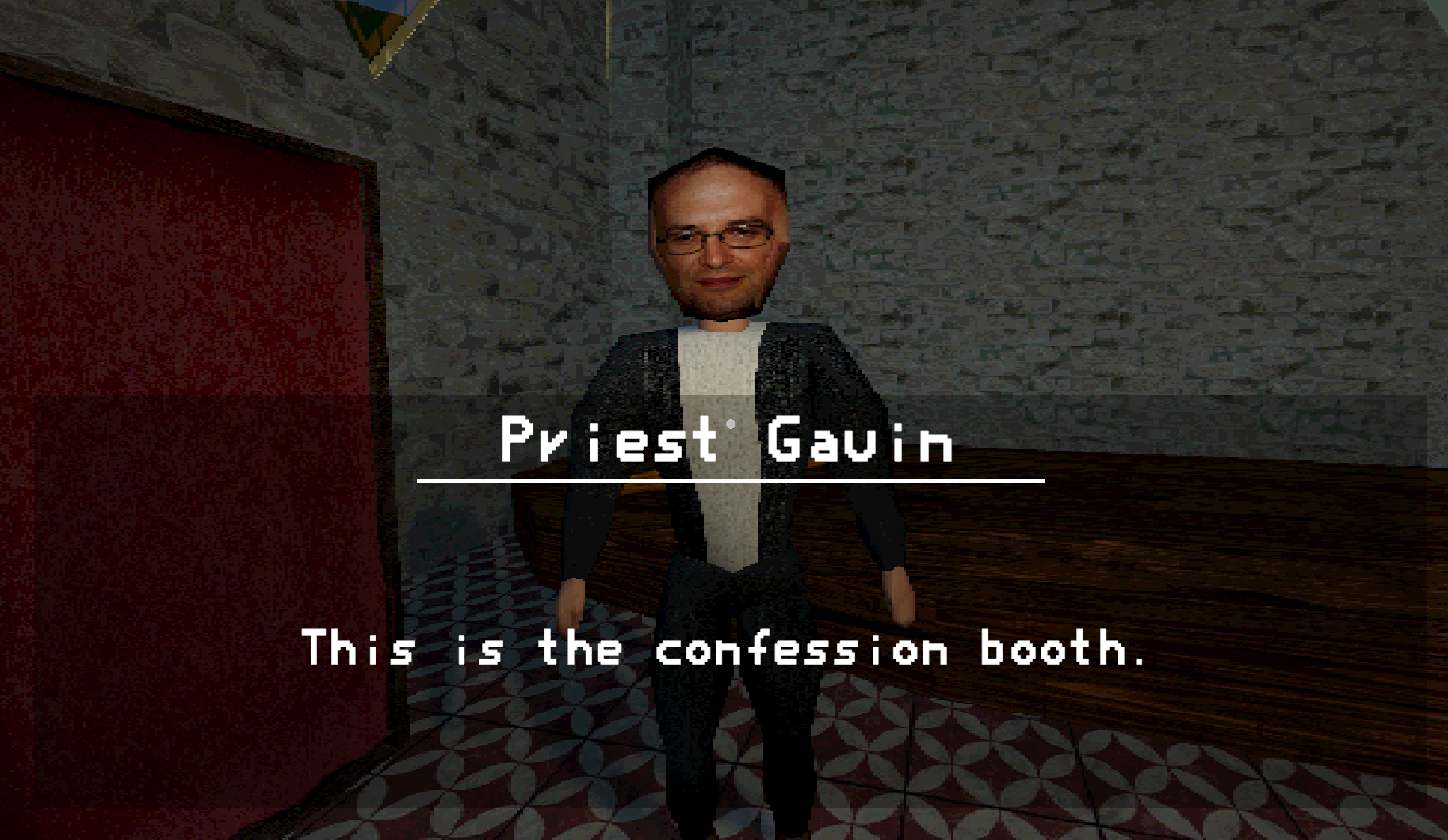 Diálogo de jogo antes da tradução